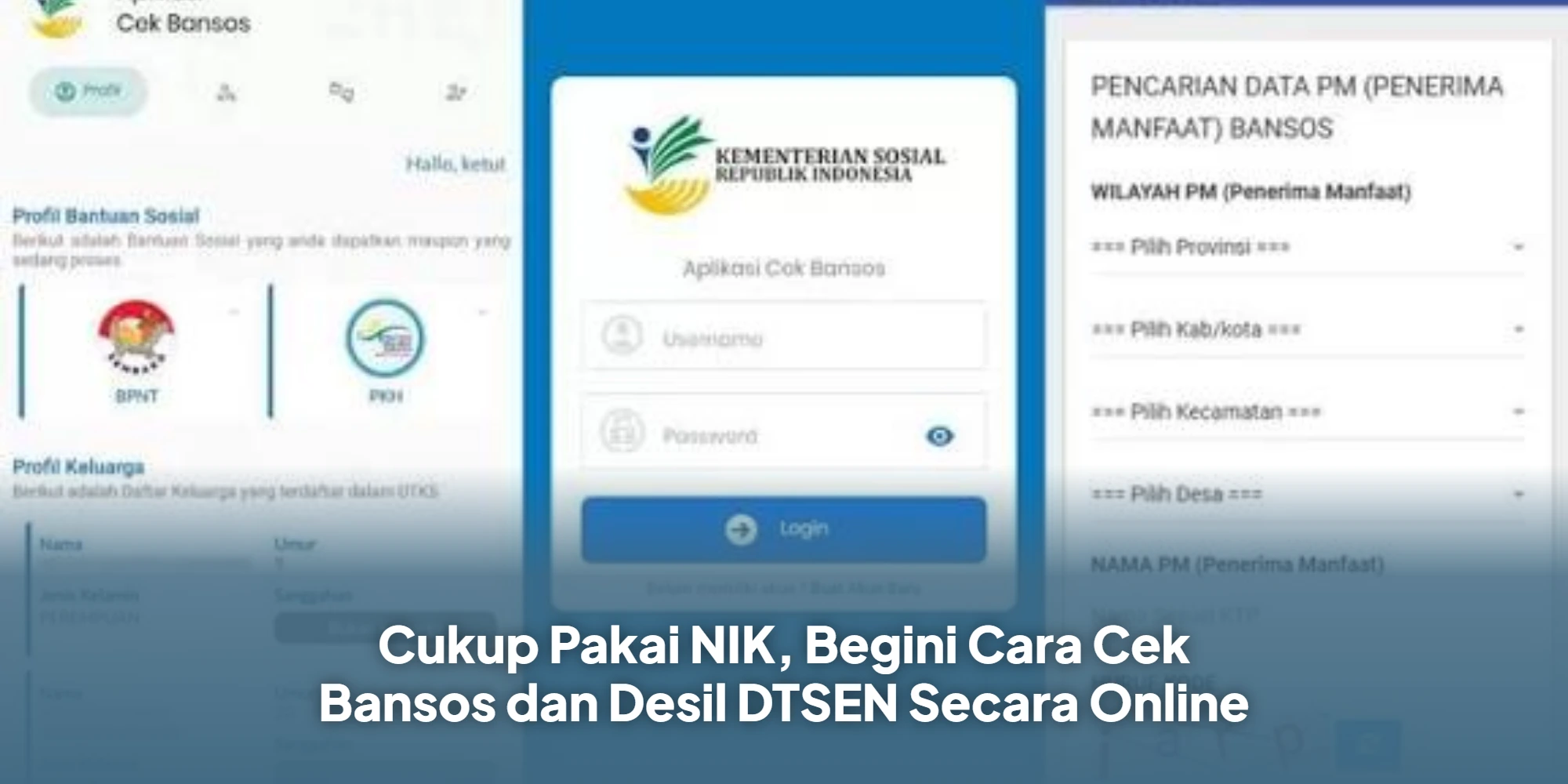 Panduan Terbaru Cek Status Bansos dan Desil DTSEN 2024 Lewat NIK KTP