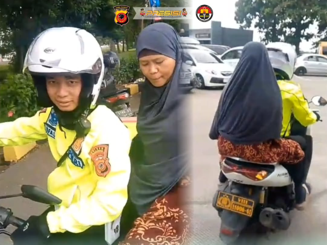 Aksi Cepat Polisi Majalengka di Tol Cipali: Kisah Haru Pertemuan Kembali Ibu Terpisah dari Keluarga Saat Arus Balik Lebaran