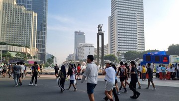 Pasca-Lebaran, Warga Jakarta Padati CFD Bundaran HI untuk 