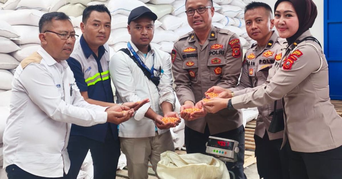 Dukung Ketahanan Pangan, Polres Garut Serap 17,75 Ton Jagung Hasil Panen Petani.