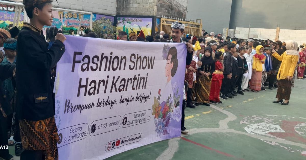 Peringati Hari Kartini, SDN Ciangsana 03 Tampilkan 294 Siswa dalam Fashion Show dan Karnaval Busana Adat