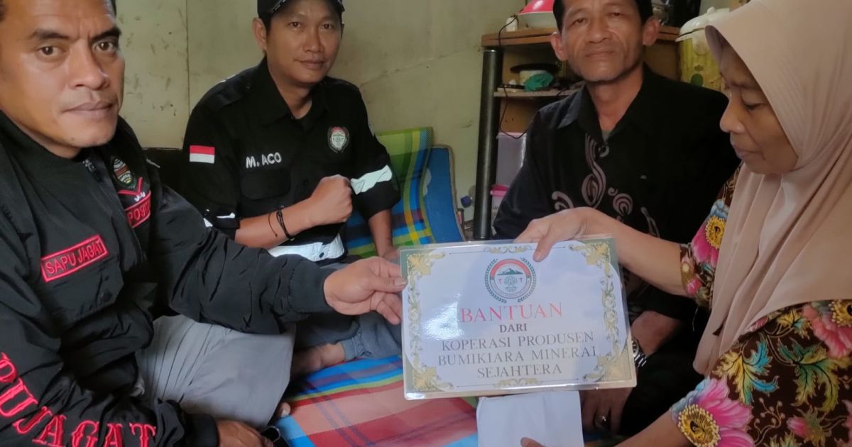 Dari Tambang rakyat ke Kemanusiaan, Koperasi Bumi Kiara Bangun Sanitasi untuk Warga Kurang Mampu.