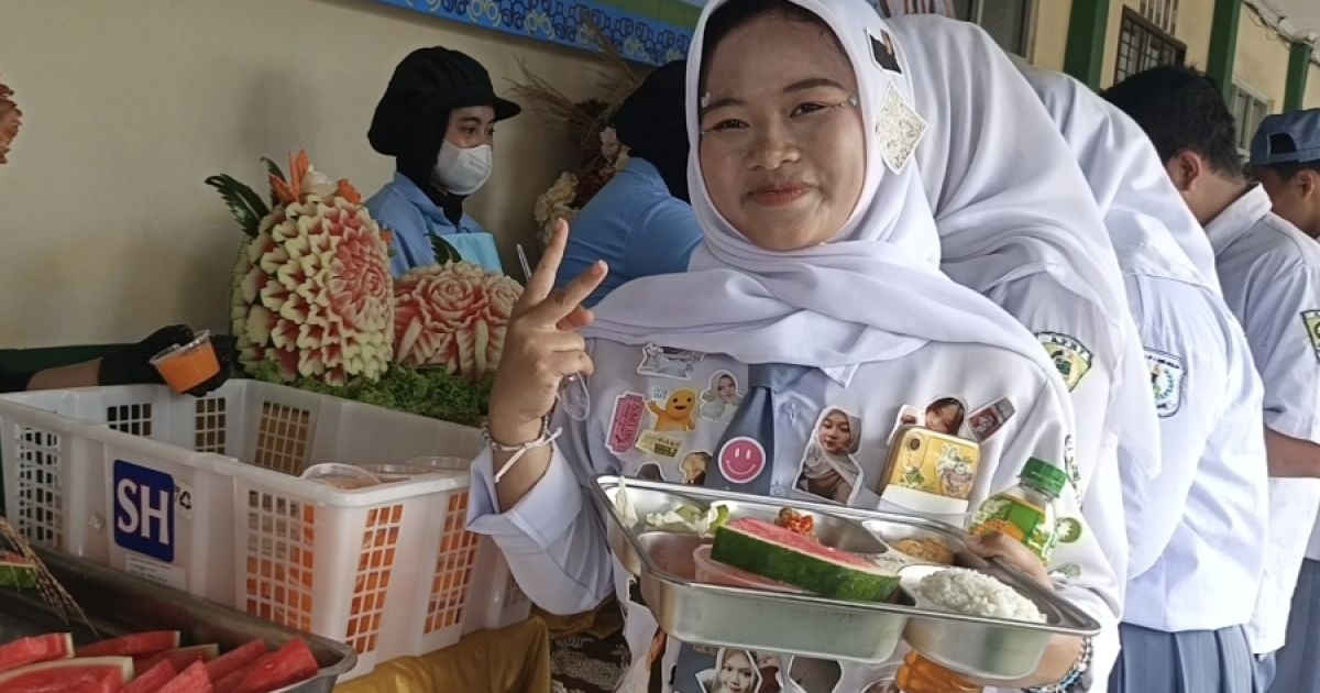 Tak Biasa! Pelepasan Siswa SMKN Pertanian 1 Sukaraja Sajikan MBG Konsep Hotel