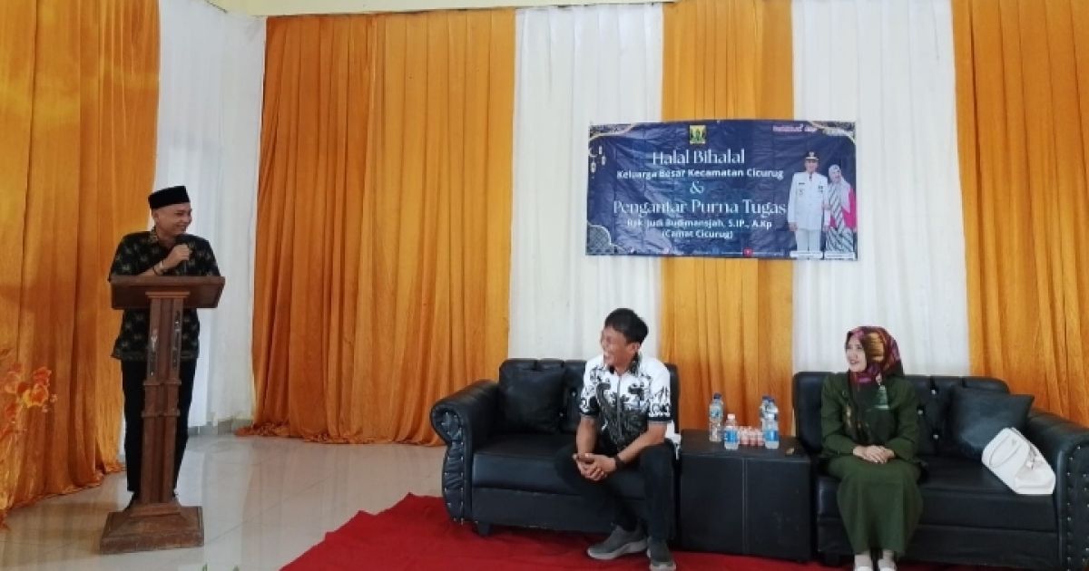 Kehadiran Anggota DPRD Warnai Halal Bihalal dan Pelepasan Camat Cicurug.